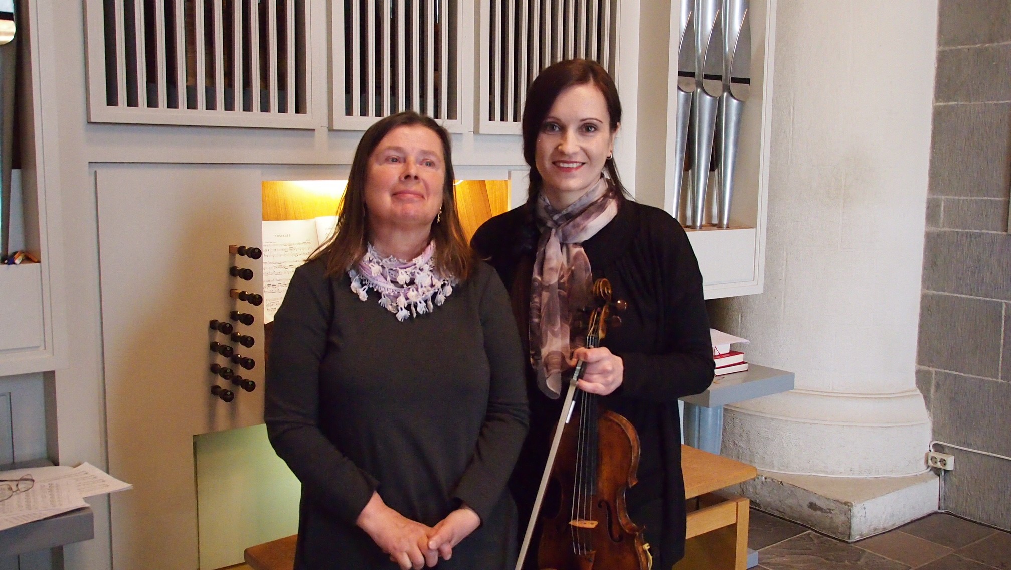 Natalia Medvedeva og Kristina Durejko holder onsdagskonsert 24. september. Foto: Anne-Lise Mellum. 