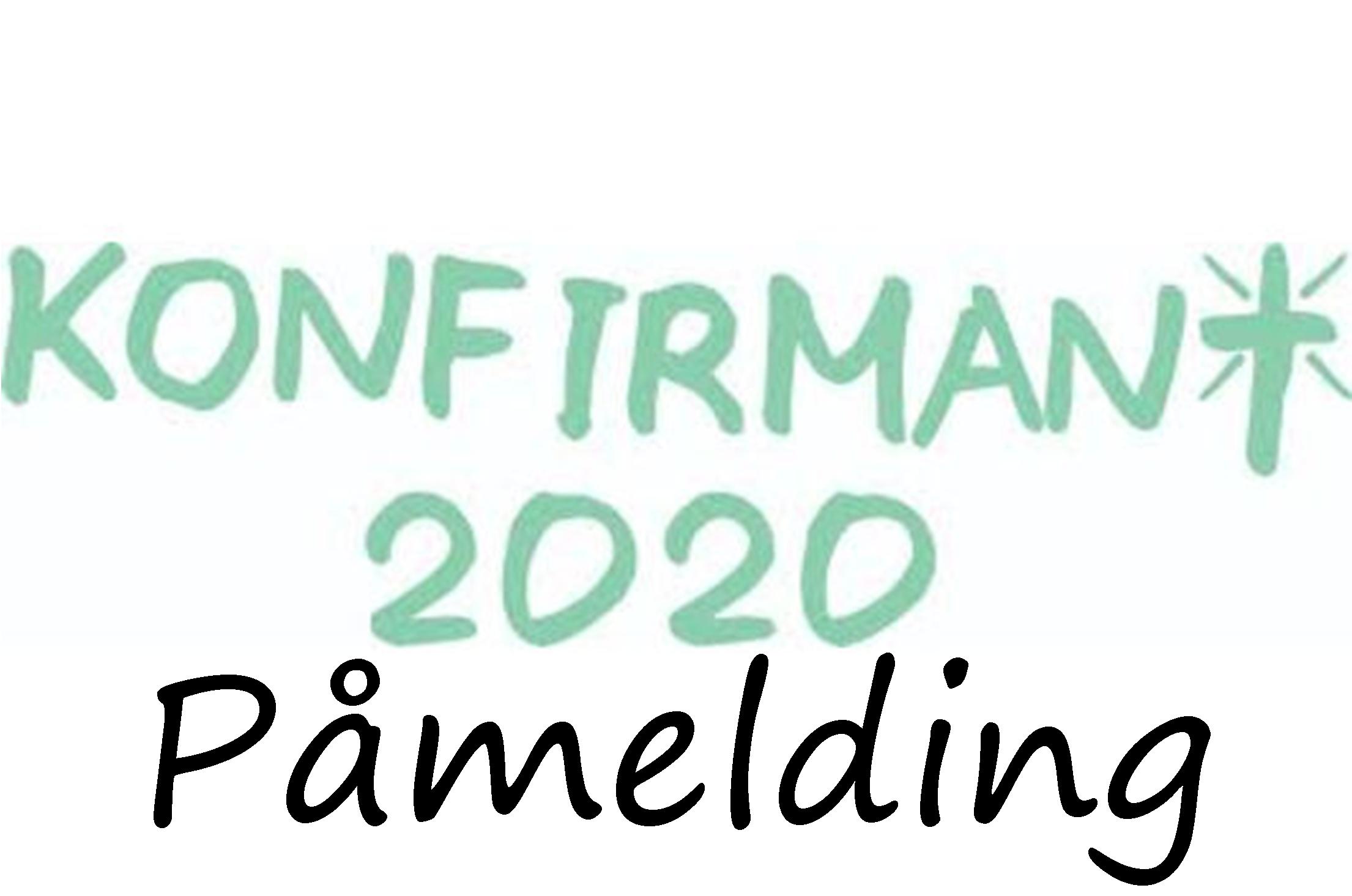 Konfirmant 2020 - Påmelding