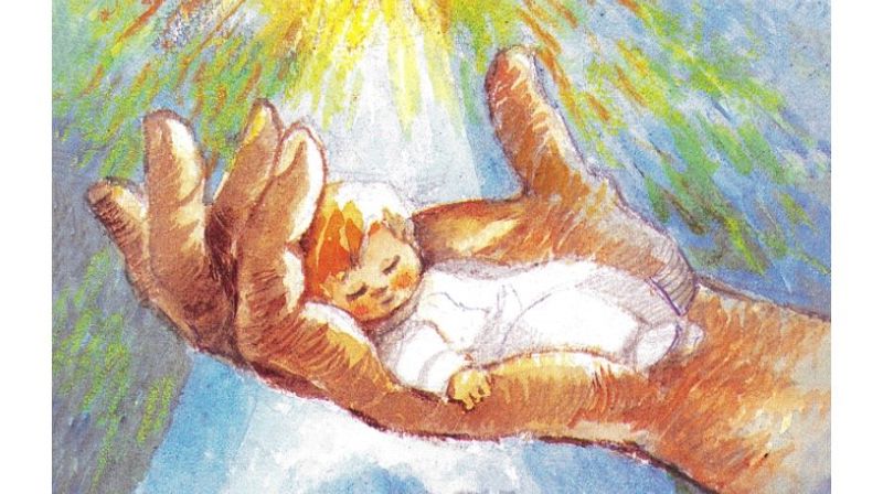 Bæsjebleier og plaster på kne