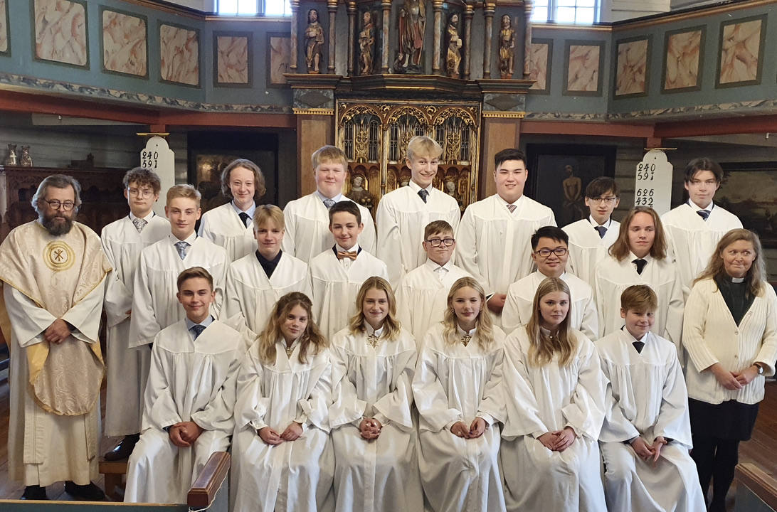 Konfirmanter i Hadsel kirke