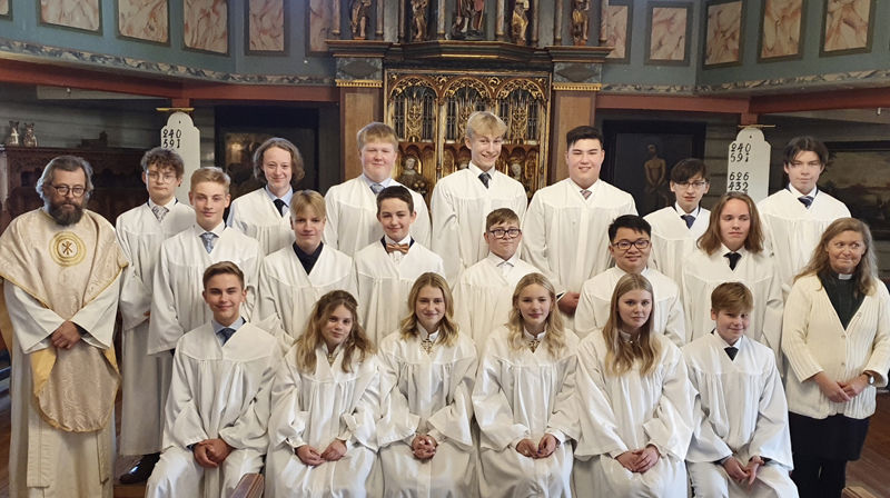 Konfirmanter i Hadsel kirke