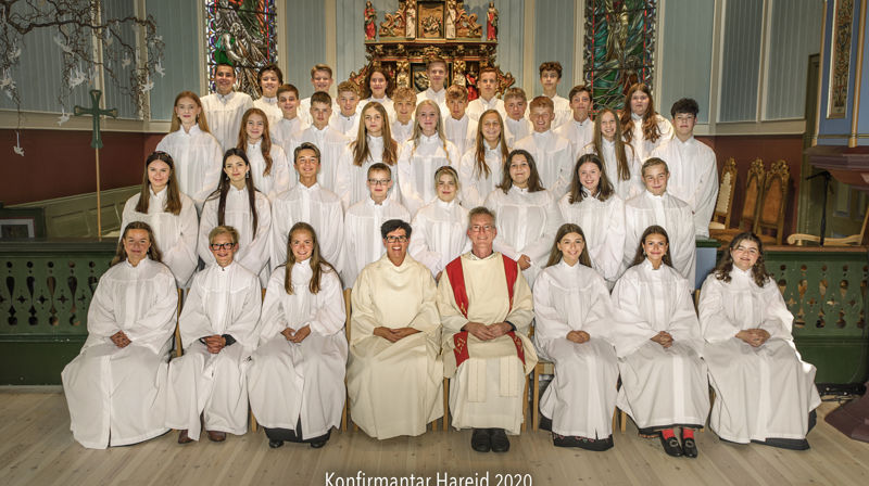 Konfirmantar i Hareid kyrkje 2020