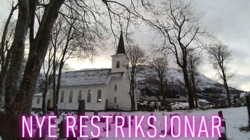 Kyrkja følg dei nasjonale restriksjonane og tilrettelegg ut frå dette, etter til ei kvar tid gjeldande smittevernreglar.