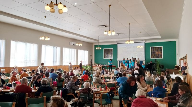 Velkoment til kulturdag på kyrkjelydshuset. Foto: Hareid sokn