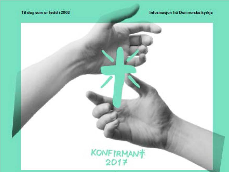 Forsiden til brosjyren om Konfirmant 2017