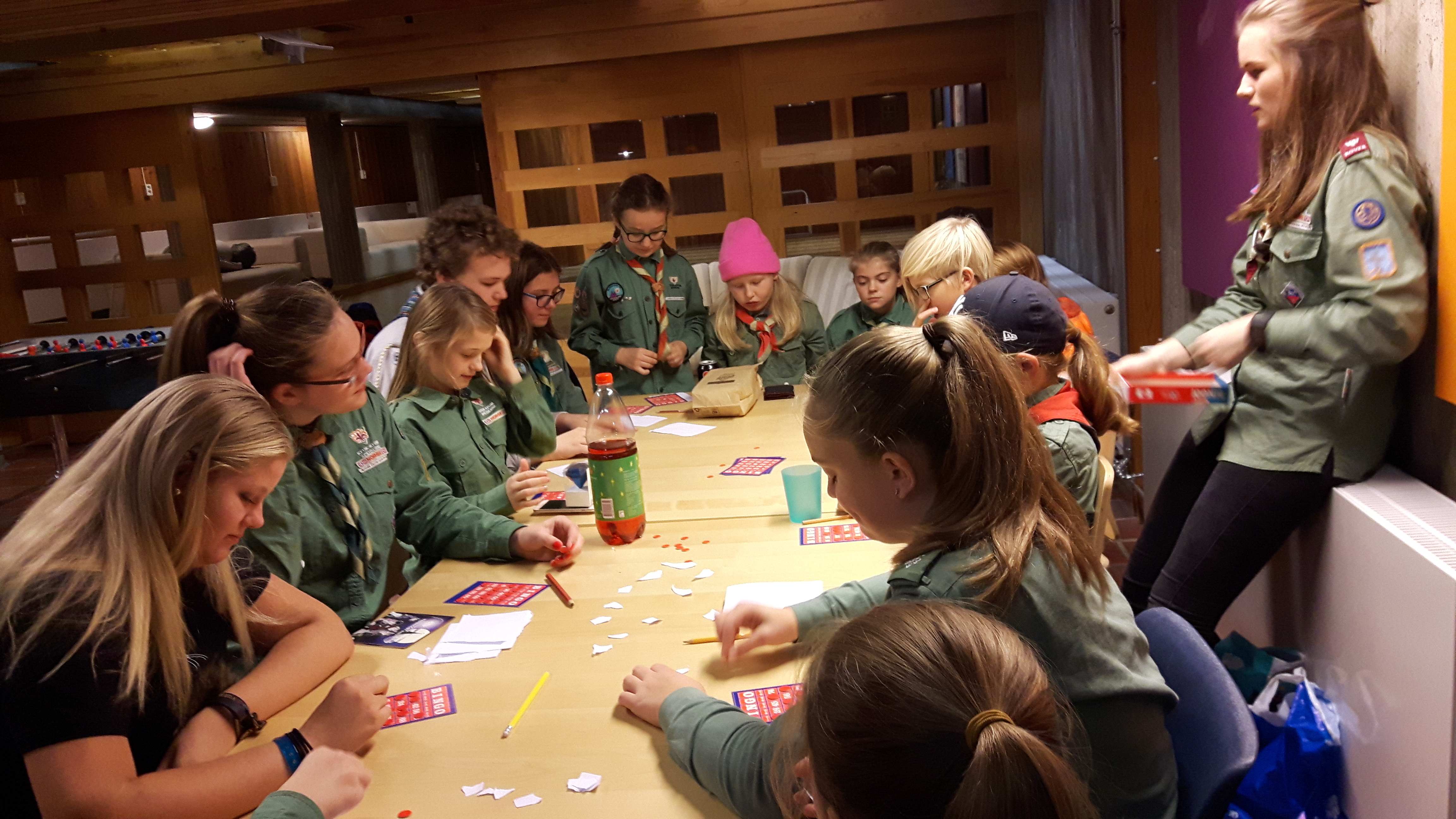 Bingo var populært på JOTA - JOTI. Foto: Oddveig Bergsager