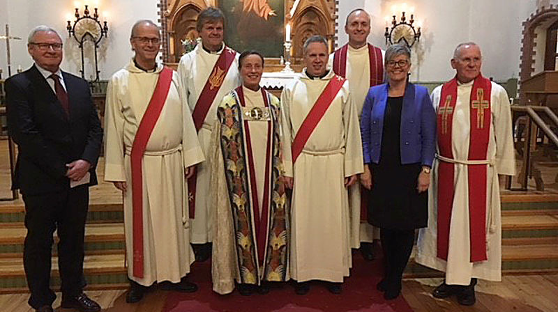 F.v.: Ola Myklatun, Arve Dalby, Asbjørn Finnbakk, Anne Lise Ådnøy, Jon Erik Strand, Rune S. Engedal, Inger-Mette Brommeland og Sigve H. Clementsen. Foto: Privat