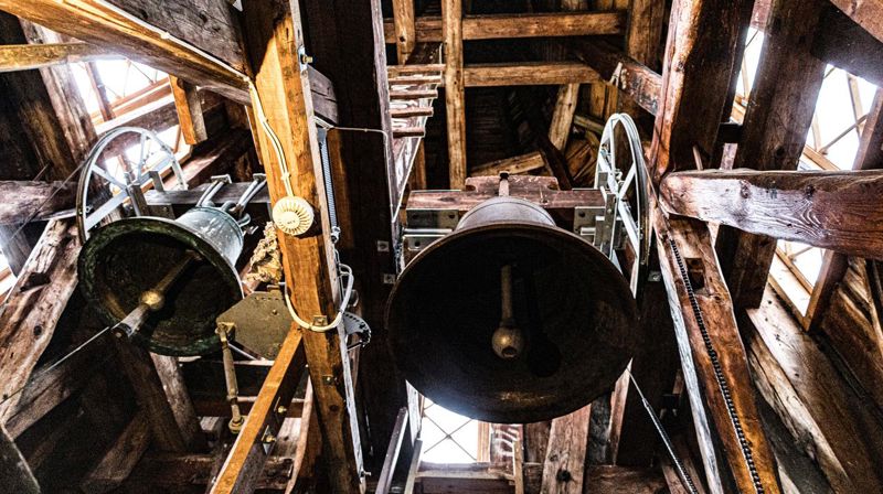 Bilde av kirkeklokker. Foto: Martin Bakke Slåttsveen.