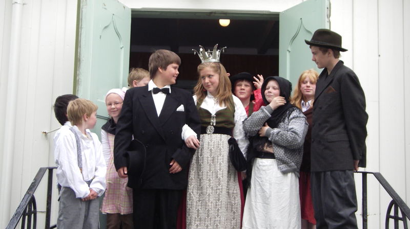 Gammeldags gudstjeneste i Vinje kirke