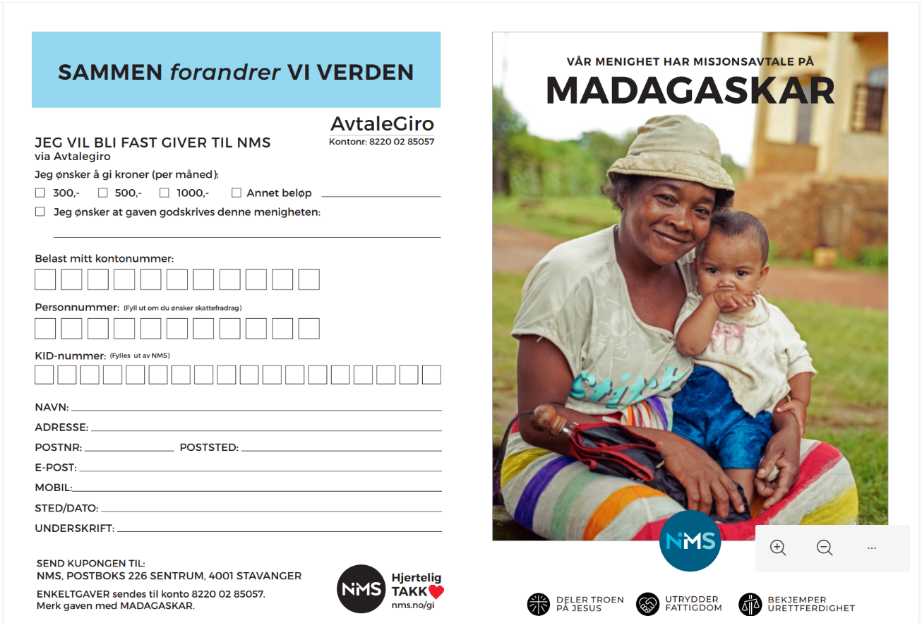 Menighetens misjonsprosjekt