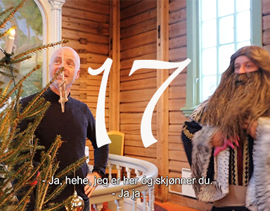 17 Greia med juletrepynt