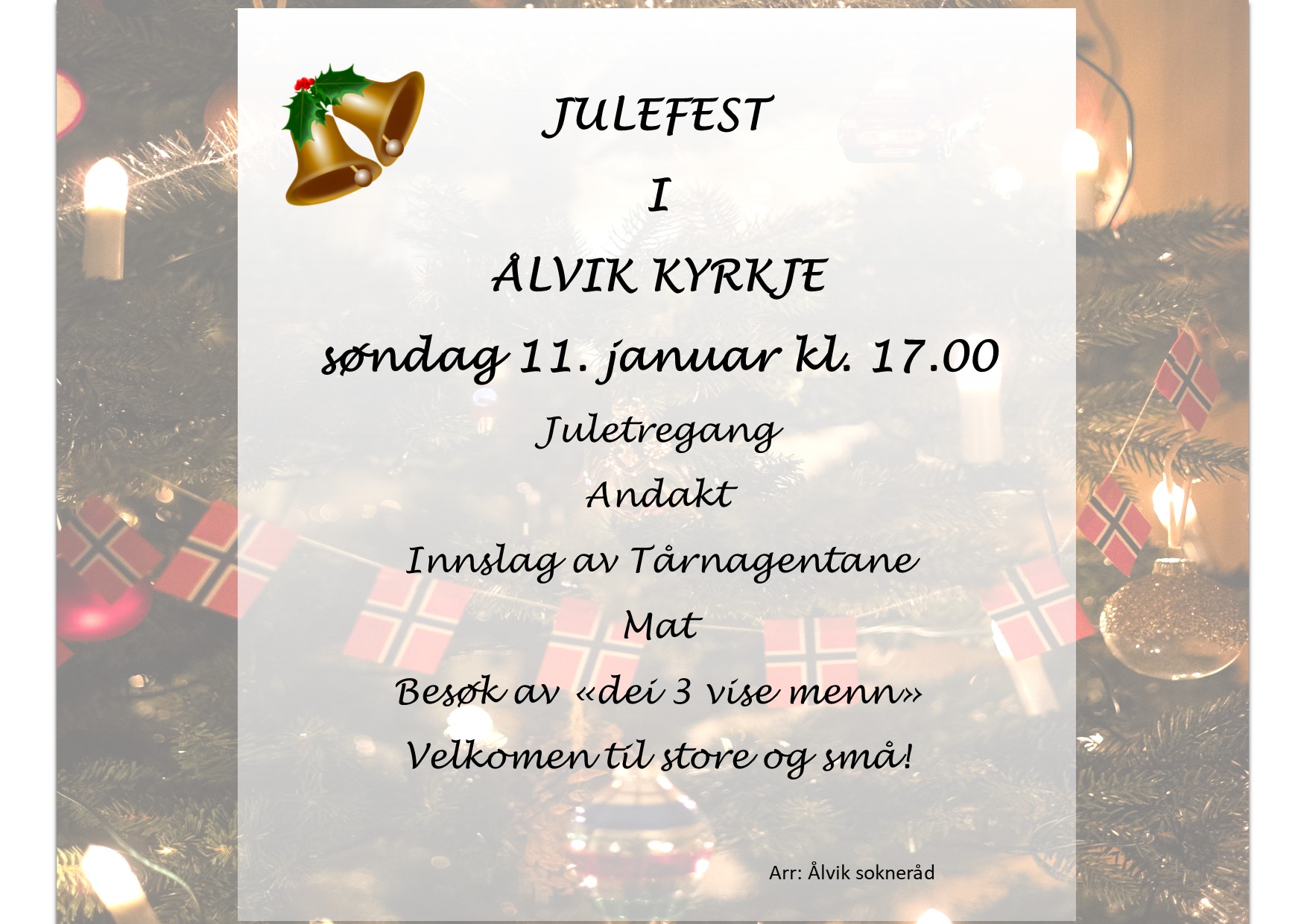 Julefest i Ålvik kyrkje 11. januar