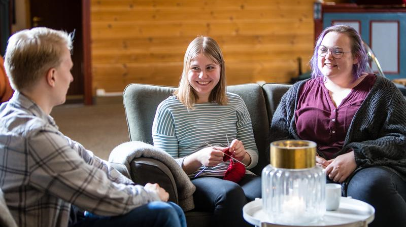 Strikketreff i Ålvik hausten 2023 og våren 2024