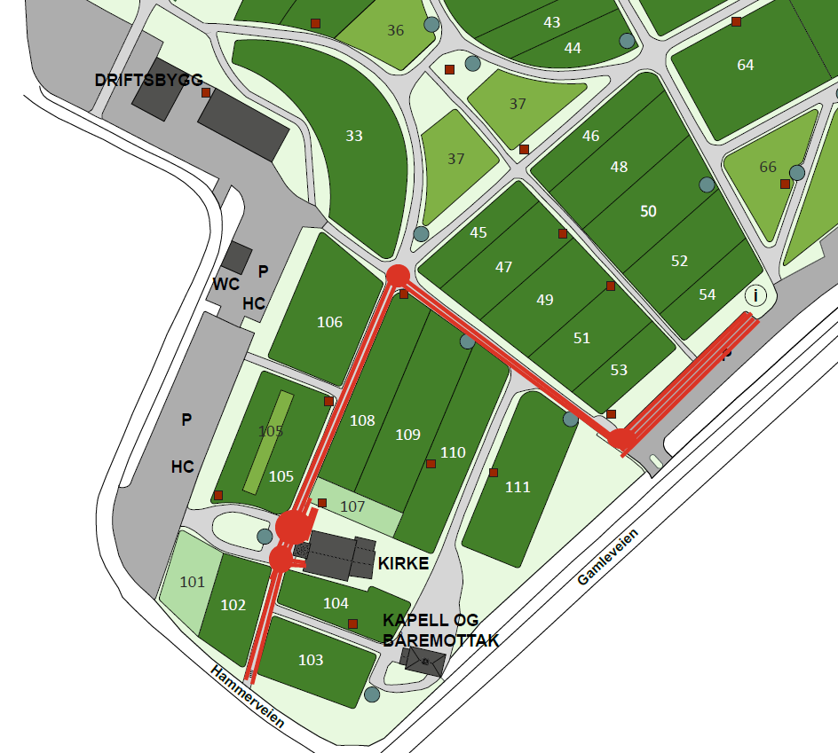 Informasjon til besøkende ved Lørenskog kirke