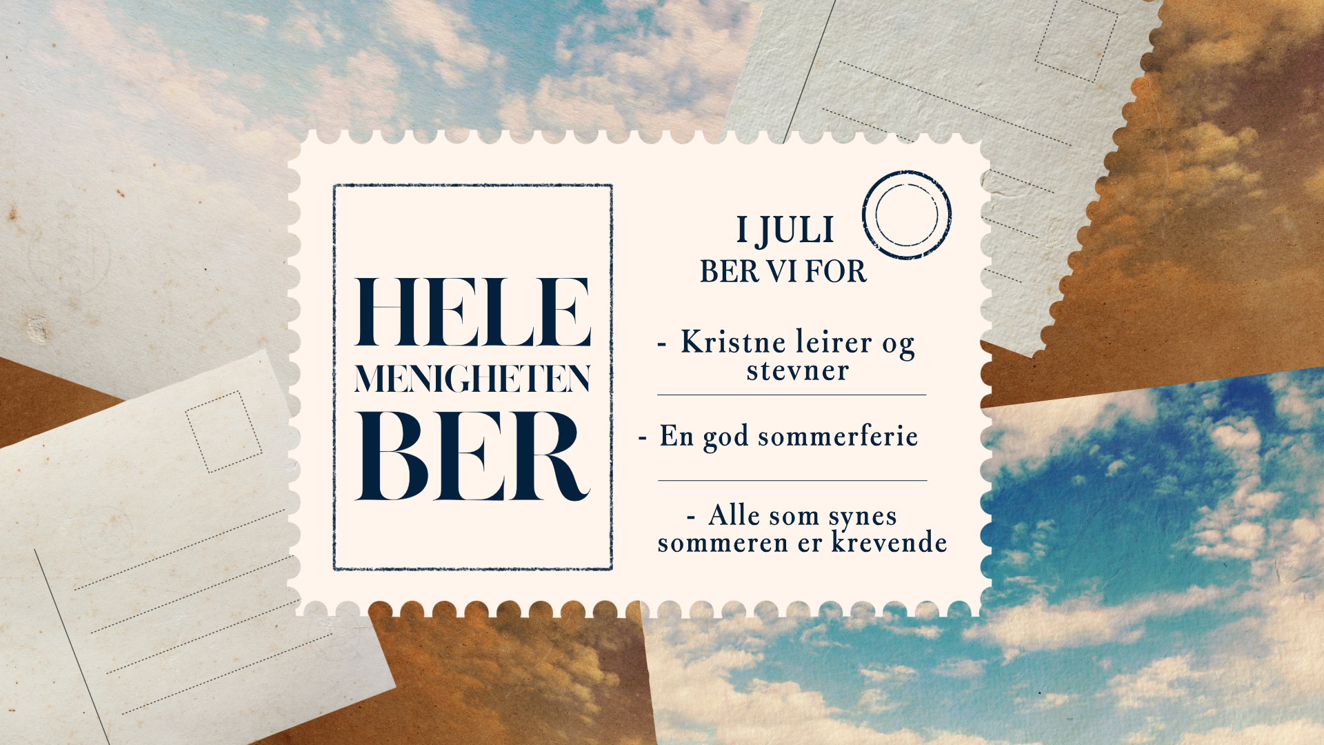 Hele menigheten ber