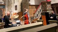 Fra konserten JAKT holdt i Hedrum kirke oktober 2024. Foto: Kristina Hvarnes Andersen