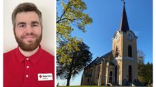 Christian Dag Nilsen er frivillig medarbeider i Røde Kors. Sammen med Distriktsrådet for Omsorg har han som medlem av Distriktsrådet tatt initiativ til konserten i Larvik kirke. Foto: Ida R. Aasen og Christian Dag Nilsen.