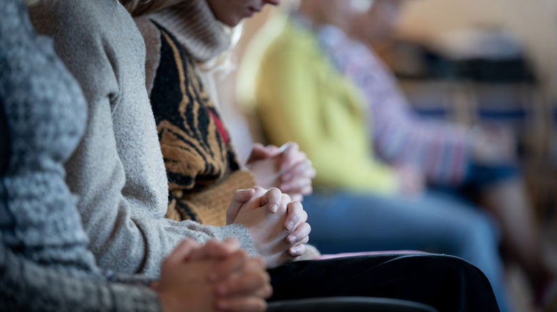 Alle er invitert til å bli med på bønnesamlingene. Man kan komme innom i når det passer, i det tidsrommet som er satt opp.Foto: Bo Mathisen
