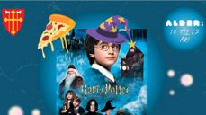 Det blir både Harry Potter-film og pizza for barna denne kvelden.