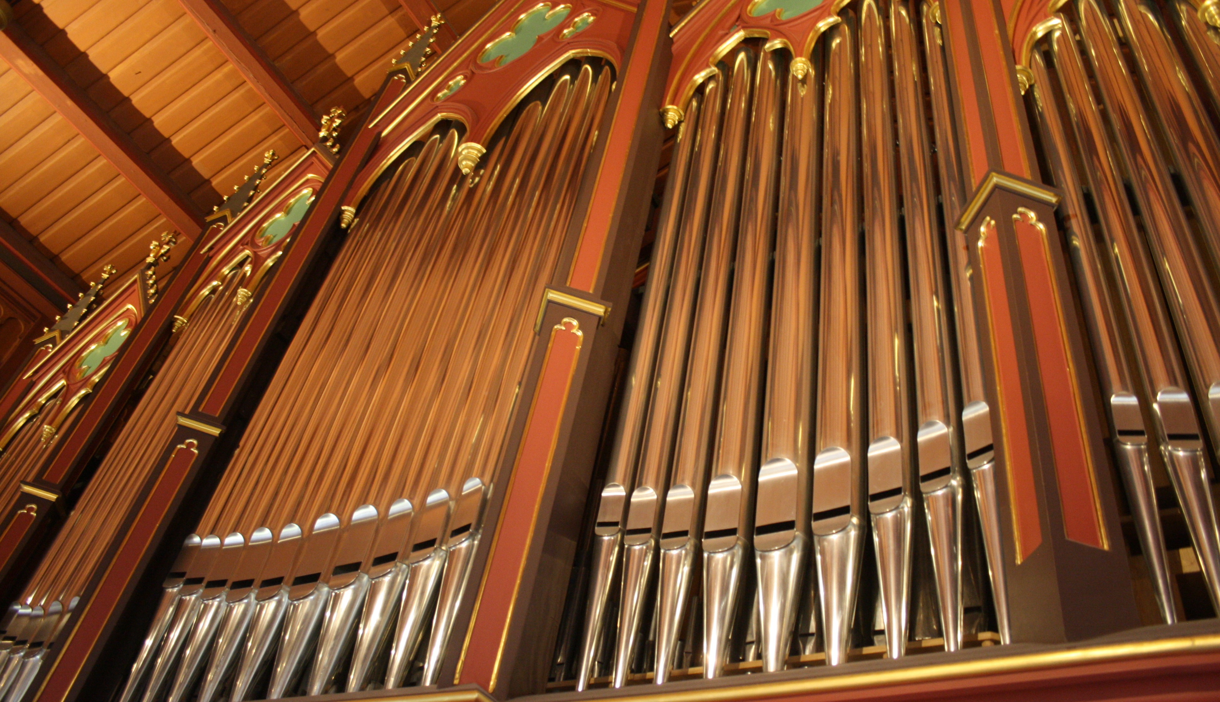 Orgelet i Larvik kirke.