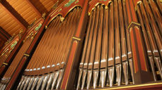 Orgelet i Larvik kirke.