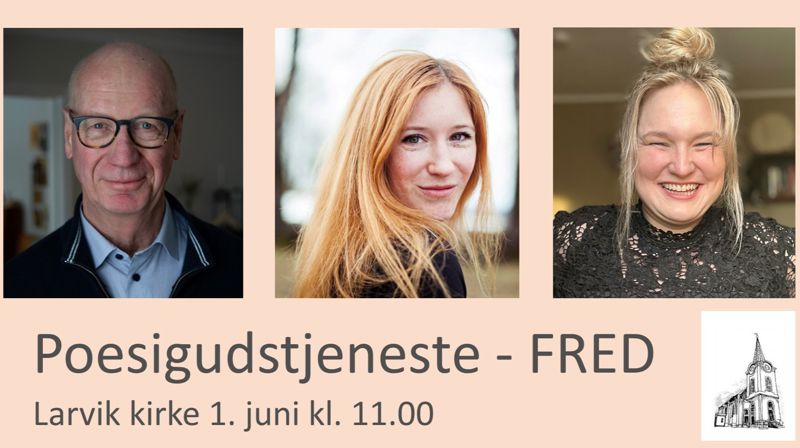 Trond Bakkevig, Liv Neslowe og Line Kaupang er noen av de som medvirker på årets poesigudstjeneste.