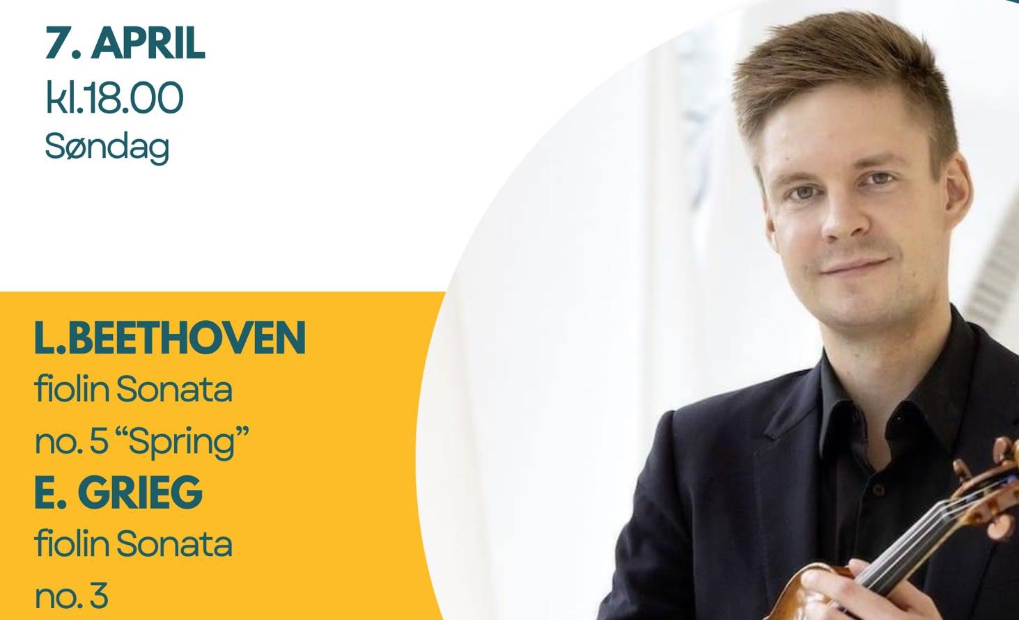 Chirstopher Tun Andersen holder konsert i Østre Halsen kirke 7. april.