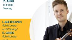 Chirstopher Tun Andersen holder konsert i Østre Halsen kirke 7. april.