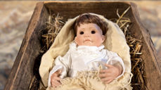 Julekrybben i Fredriksvern kirke. Foto: Line C. Krogh