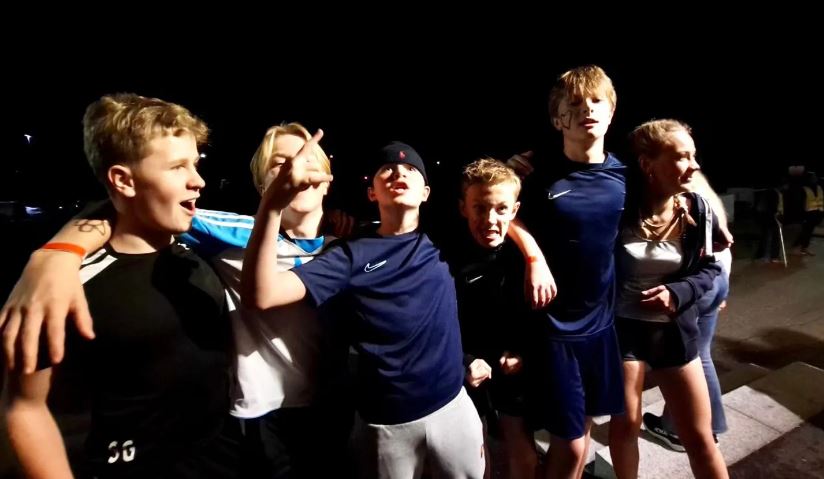 Konfirmantene hadde det gøy på cup. Foto: Knut Ole Hol