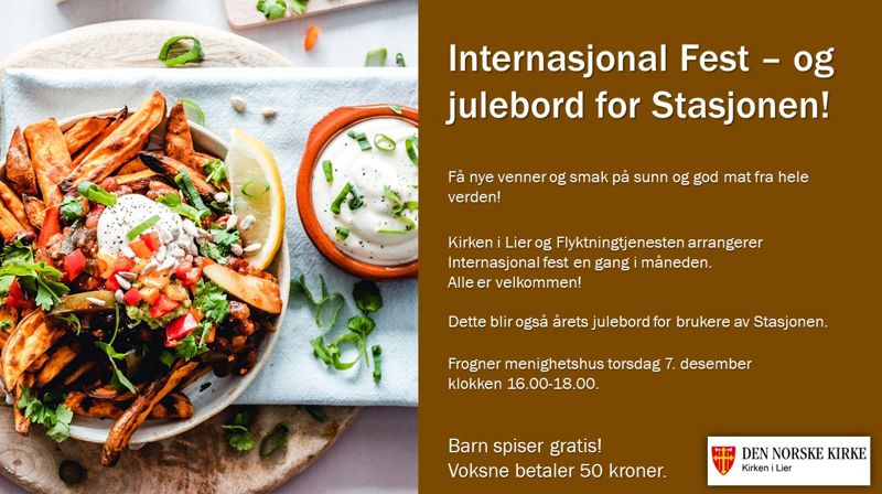 Internasjonal fest og julebord på stasjonen