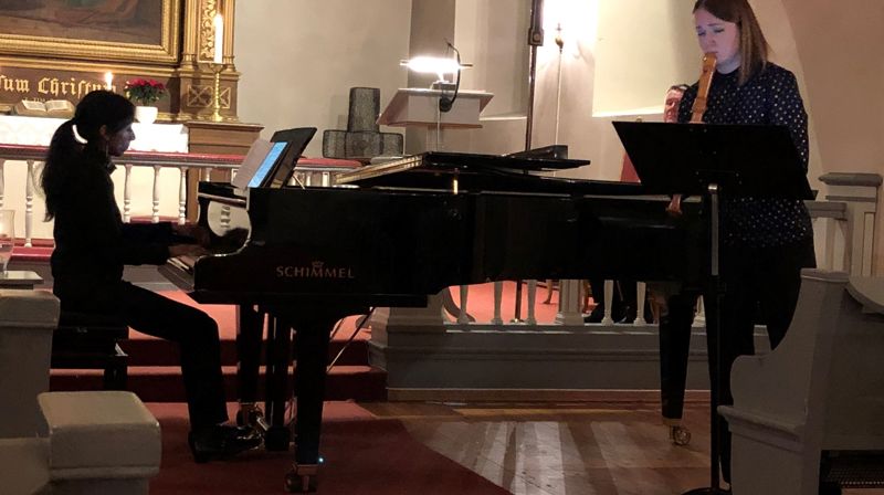 Trillende toner fra blokkfløyte!