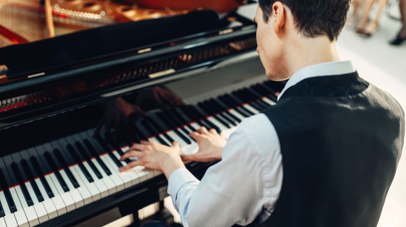 Konsert med unge pianister