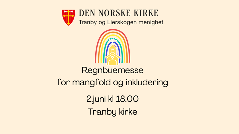 Historiens første Regnbuemesse i Tranby kirke!