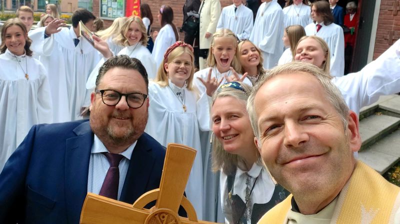 Fra en av konfirmasjonsgudstjenestene september 2022