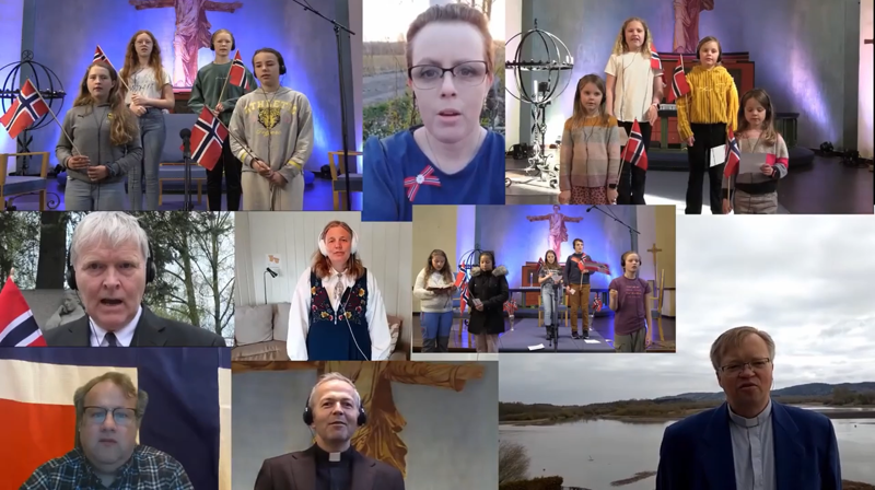 VELKOMMEN TIL 17. MAI-GUDSTJENESTE på Solplassen utenfor Lillestrøm kirke ca, kl. 11.30 (rett etter barnetoget)