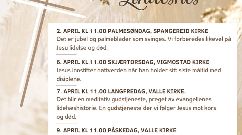 Påskeprogram Lindesnes 2023