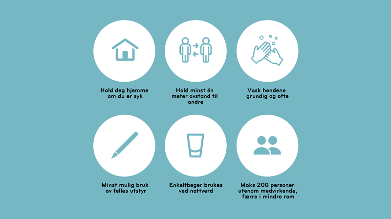 Oppdaterte smittevernregler pr. 14.01.2022