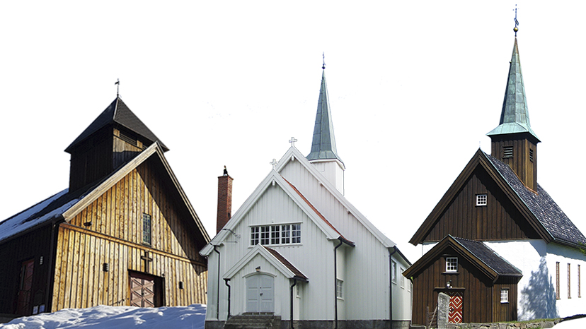 Litt om Nesoddens kirker