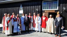 Medvirkende samlet etter gudstjenesten