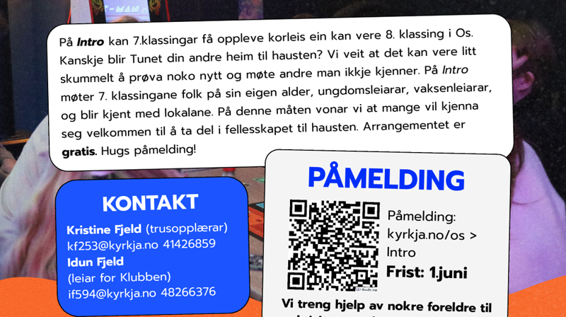 Intro-kveld for 7. trinn