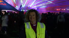Biskop Kari Veiteberg besøkte russen og kirkens "Varmebuss" på Tryvann. Foto: Finn Folke Thorp, Den norske kirke