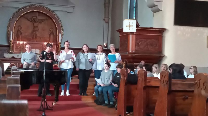 Vakker ukrainsk sang i Fagerborg kirke.