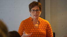 Kirkerådsdirektør Ingrid Vad Nielsen i dialog med kirkevergene og deres administrasjoner i Oslo, Bergen, Stavanger og Trondhjem.