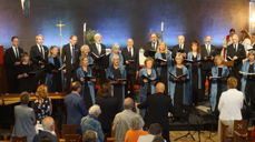 KORiOSLO var med å løfte festgudstjenesten under gjenåpningen av Torshov kirke.