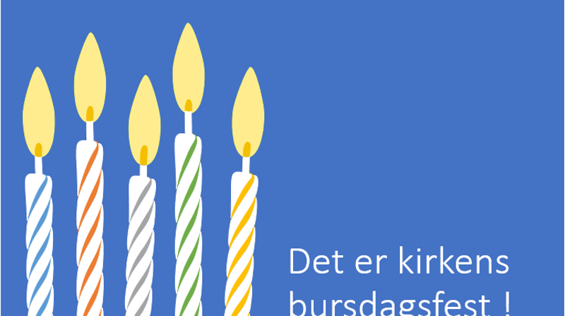 Det er kirkens bursdagsfest !