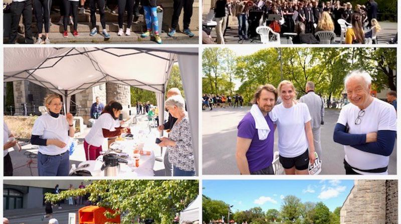 Holmenkollstafetten og Åpen kirke i Fagerborg