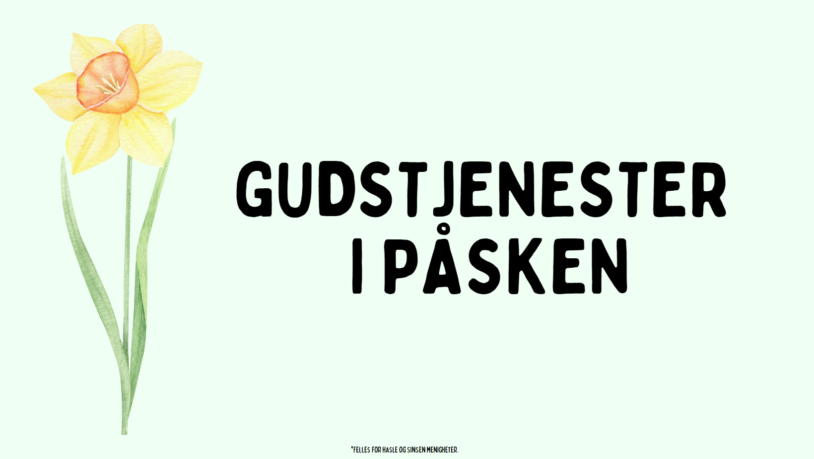 Påsken i Hasle kirke 2023