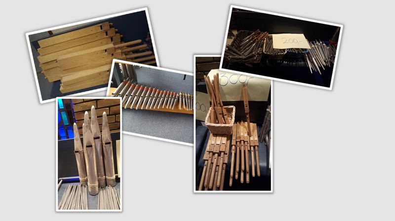 Vi selger Hasle kirkes gamle orgelpiper 24. oktober kl. 14-16!