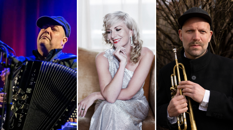 Eick, Augestad, Carstensen. Musikermøte på Hasle